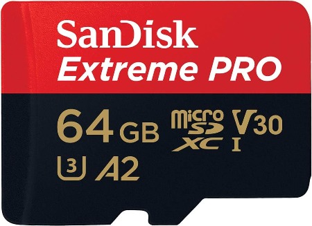 Carte microSD Sandisk Extreme Pro 64 Go